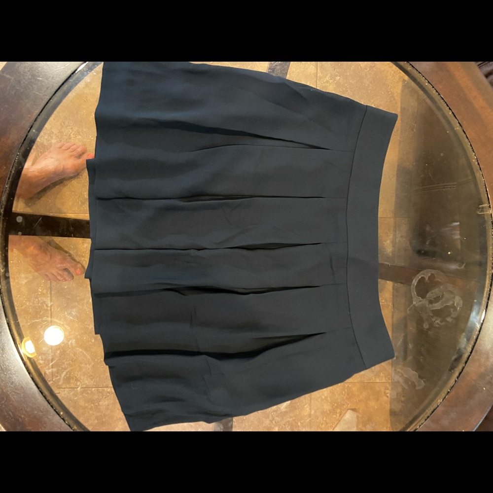 Black mini skirt